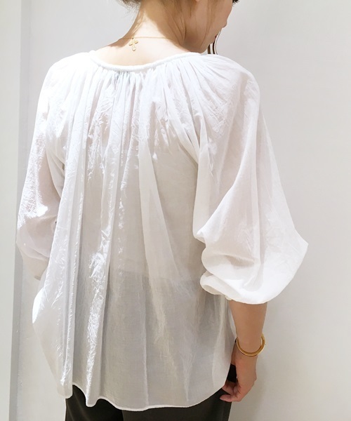 セール】Cotton ボイルスモックブラウス◇（シャツ/ブラウス