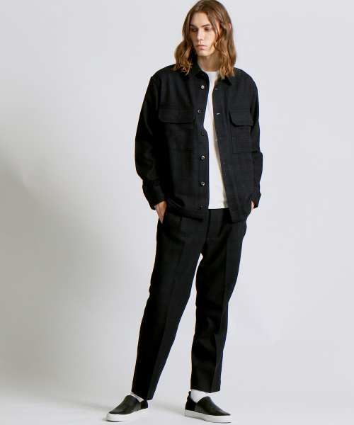 ABAHOUSE（アバハウス）の「ツイードチェックパイピングテーパード（その他パンツ・メンズ・ベージュ/ネイビー・46/48）」の14枚目の写真