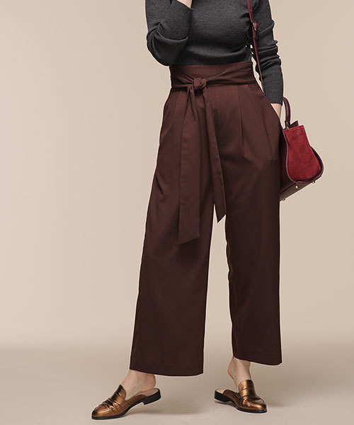 セール Inred 9月号掲載 フロントリボンワイドパンツ その他パンツ Nano Universe ナノユニバース のファッション通販 Zozotown