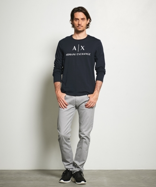 ARMANI EXCHANGE（アルマーニエクスチェンジ）の「【AXアルマーニ エクスチェンジ】スリム コットンパンツ_J13（デニムパンツ・メンズ・グレー/ブラック/カーキ・34inch/33inch/28inch/36inch/31inch/29inch/30inch/32inch）」の9枚目の写真