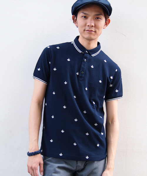 BEAMS（ビームス）の「○O.ｿｳｶﾞﾗ ｼｼｭｳPOLO（ポロシャツ・メンズ・ホワイト/ブラック/ネイビー・SMALL/MEDIUM/LARGE）」の3枚目の写真