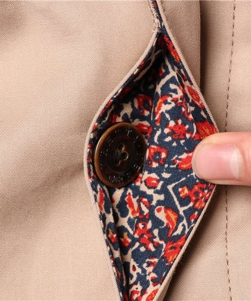Pretty Green ストームフラップ付き ステンカラーコート Pretty Green（プリティーグリーン）の「ストームフラップ付き
