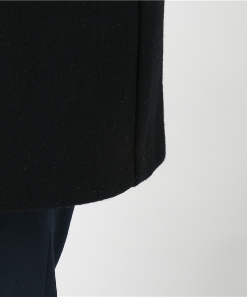 STUDIOUS（ステュディオス）の「【STUDIOUS】ボンディングコクーンフードコート（その他アウター・レディース・ブラック/オフホワイト/サックスブルー・1/0）」の9枚目の写真