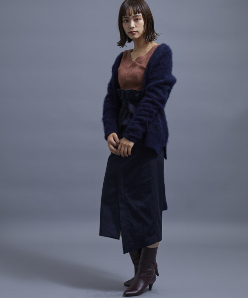 STUDIOUS（ステュディオス）の「2WAYカシミアカシュクールカーディガン（カーディガン/ボレロ・レディース・インディゴブルー/レッド/ネイビー・FREE）」の17枚目の写真