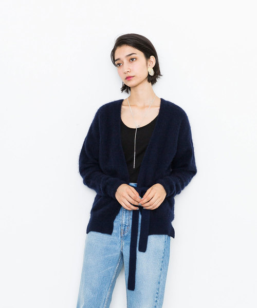 STUDIOUS（ステュディオス）の「2WAYカシミアカシュクールカーディガン（カーディガン/ボレロ・レディース・インディゴブルー/レッド/ネイビー・FREE）」の21枚目の写真