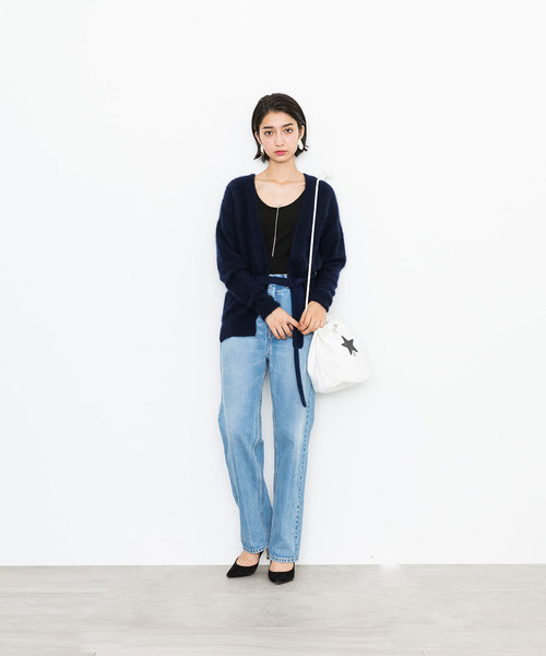 STUDIOUS（ステュディオス）の「2WAYカシミアカシュクールカーディガン（カーディガン/ボレロ・レディース・インディゴブルー/レッド/ネイビー・FREE）」の18枚目の写真