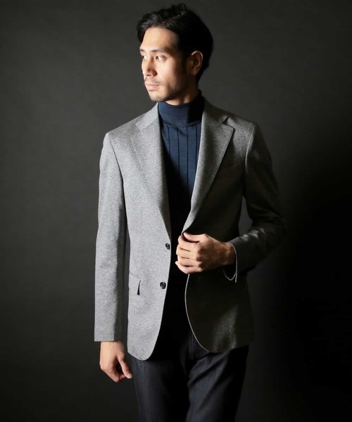 MICHEL KLEIN HOMME (ミッシェルクランオム)の「Rusty silk タートルネックニット(ニット/セーター・メンズ・ネイビー/ブルー/アイボリー・MEDIUM/LARGE/X-LARGE)」の9枚目の写真