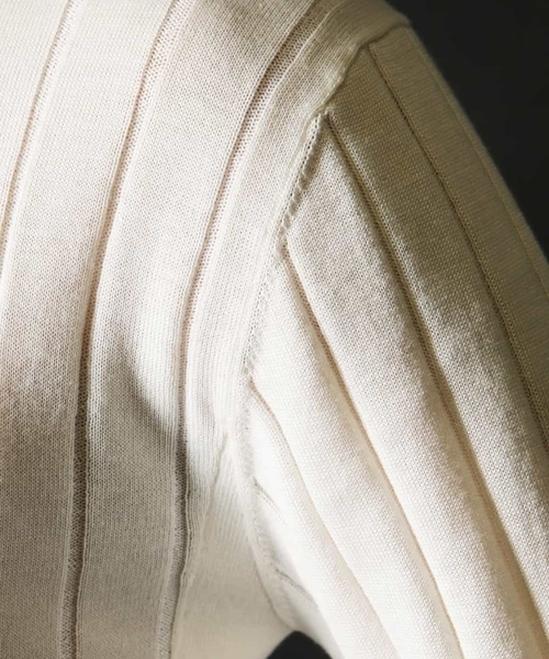 MICHEL KLEIN HOMME (ミッシェルクランオム)の「Rusty silk タートルネックニット(ニット/セーター・メンズ・ネイビー/ブルー/アイボリー・MEDIUM/LARGE/X-LARGE)」の17枚目の写真