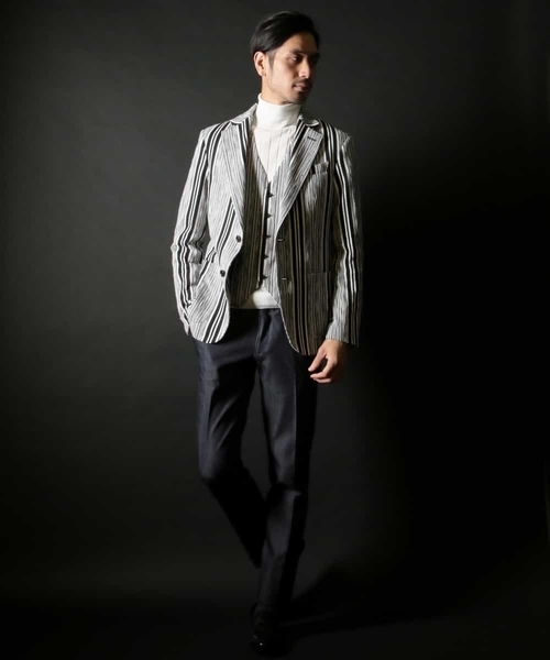 MICHEL KLEIN HOMME (ミッシェルクランオム)の「Rusty silk タートルネックニット(ニット/セーター・メンズ・ネイビー/ブルー/アイボリー・MEDIUM/LARGE/X-LARGE)」の20枚目の写真