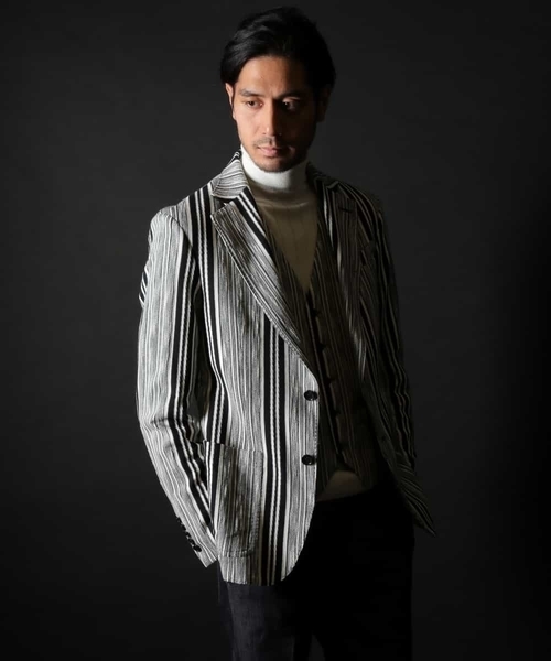 MICHEL KLEIN HOMME (ミッシェルクランオム)の「Rusty silk タートルネックニット(ニット/セーター・メンズ・ネイビー/ブルー/アイボリー・MEDIUM/LARGE/X-LARGE)」の22枚目の写真