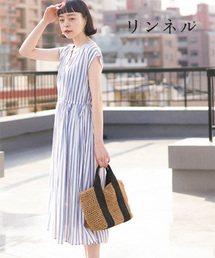 coen | 【『リンネル』6月号掲載・CM着用アイテム・Market】ストライプマキシワンピース(ワンピース)