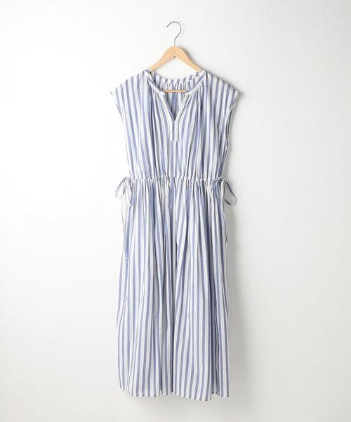 coen(コーエン)の「【『リンネル』6月号掲載・CM着用アイテム・Market】ストライプマキシワンピース(ワンピース・レディース・ブラック/コバルトブルー・FREE)」の17枚目の写真