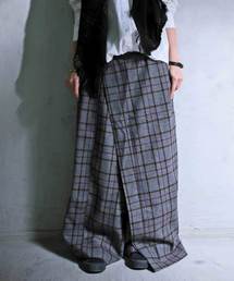 antiqua | チェッククロスカフェパンツ(その他パンツ)