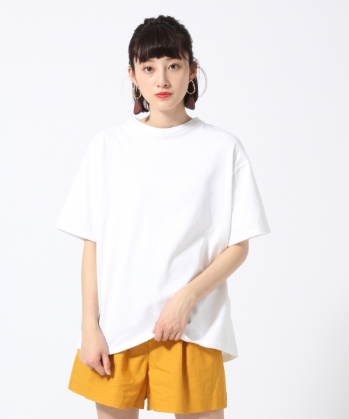 LOWRYS FARM(ローリーズファーム)の「USAビッグTシャツ 789778 (Tシャツ/カットソー・レディース・オレンジ/ブラック/パープル/オフホワイト・LARGE/MEDIUM)」の2枚目の写真