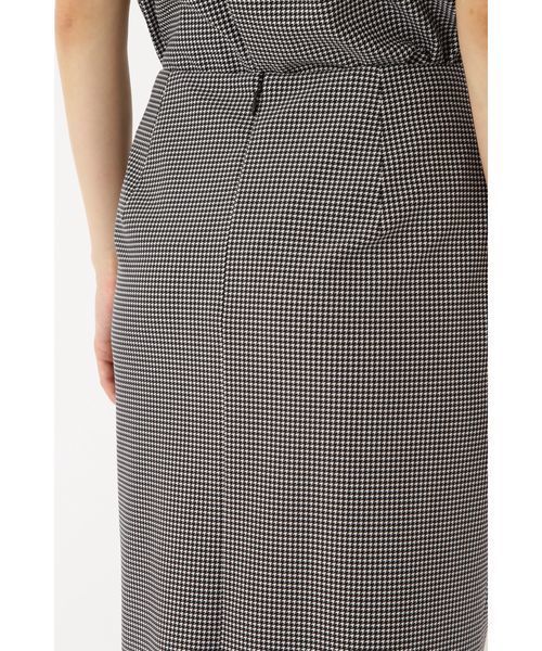 22 OCTOBRE（ヴァンドゥ－オクトーブル）の「◆千鳥ジャージースカート（スカート・レディース・ブラック・36/38/40）」の5枚目の写真