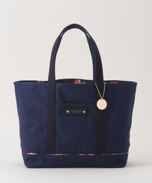 【美品】BLUE LABEL リバーシブルトートバッグ ネイビー BURBERRY BLACK LABEL バーバリーブラックレーベル リバーシブル