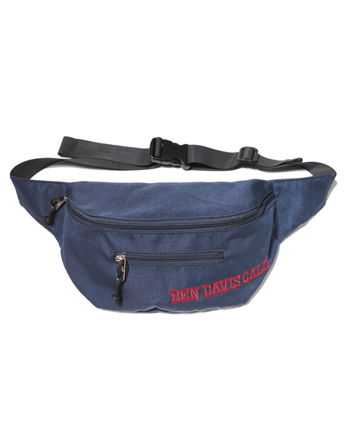 BEN DAVIS ORIGINALS(ベンデイビスオリジナルス)の「BENDAVIS EMBRO WAIST POUCH/ベンデイビス エンブロウエストポーチ(ボディバッグ/ウエストポーチ・メンズ・ブラック/ネイビー・FREE)」の1枚目の写真