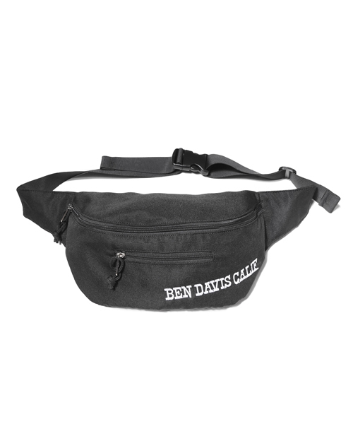 BEN DAVIS ORIGINALS(ベンデイビスオリジナルス)の「BENDAVIS EMBRO WAIST POUCH/ベンデイビス エンブロウエストポーチ(ボディバッグ/ウエストポーチ・メンズ・ブラック/ネイビー・FREE)」の2枚目の写真
