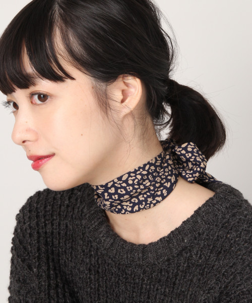 LOWRYS FARM(ローリーズファーム)の「スカーフネックレス 814430(ネックレス・レディース・ブラック/エンジ/ブラウン/オフホワイト/ブラウン系その他/ネイビー/ブラック系その他/レッド系その他/ブルー系その他・FREE)」の6枚目の写真