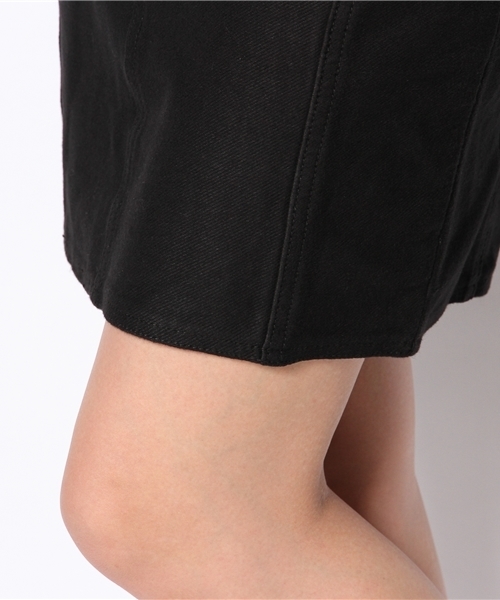 DouDou（ドゥドゥ）の「スウェットデニムタイトスカート（スカート・レディース・オフホワイト/ブラック・34/36）」の9枚目の写真