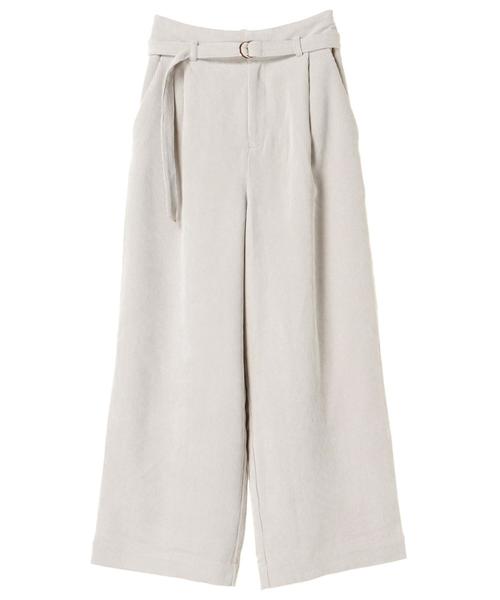 YECCA VECCA（イェッカヴェッカ）の「・ベルト付きコーデュロイパンツ（その他パンツ・レディース・ライトベージュ/キャメル/ネイビー・S/M）」の4枚目の写真