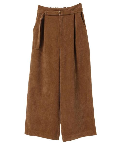 YECCA VECCA（イェッカヴェッカ）の「・ベルト付きコーデュロイパンツ（その他パンツ・レディース・ライトベージュ/キャメル/ネイビー・S/M）」の5枚目の写真