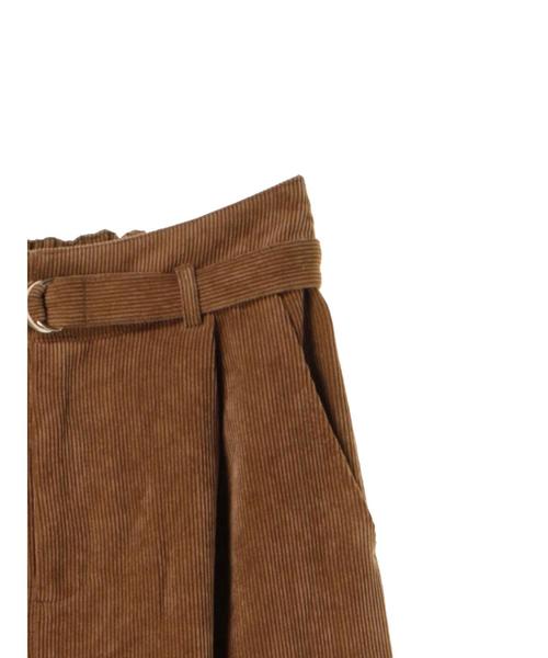 YECCA VECCA（イェッカヴェッカ）の「・ベルト付きコーデュロイパンツ（その他パンツ・レディース・ライトベージュ/キャメル/ネイビー・S/M）」の13枚目の写真