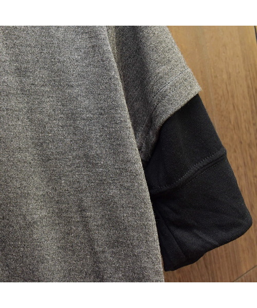 ARCHIVER(アーカイバ)の「【Bl】5分袖フェイクレイヤードTシャツ Uネック(Tシャツ/カットソー・レディース・ホワイト/ブラック/ネイビー/チャコール/ピンク/グレー/マルチ/グレー系その他/ミント・MEDIUM/LARGE)」の18枚目の写真