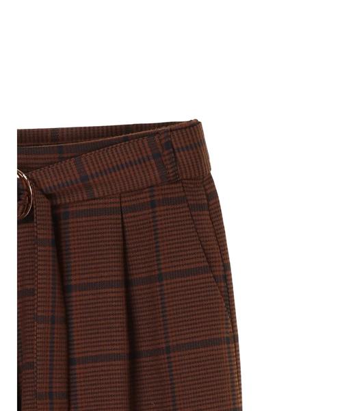 YECCA VECCA(イェッカヴェッカ)の「・チェック柄イージータックパンツ(その他パンツ・レディース・ベージュ/ブラウン・FREE)」の5枚目の写真