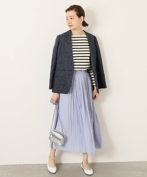 journal standard L'essage（ジャーナルスタンダードレサージュ）の「スリットマキシスカート◆（スカート・レディース・ベージュ/ネイビー/パープル系その他・38/36）」の10枚目の写真