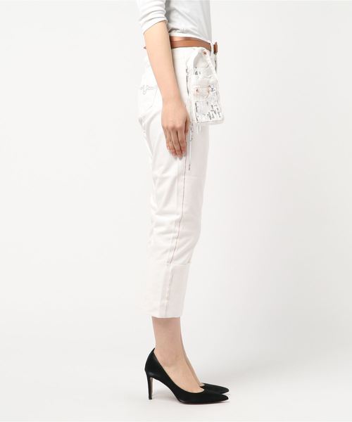 JETSET SOLO PLUS (ジェットセットソロプラス)の「【LONDON DENIM PREMIUM】セルビッチスパングルデニムパンツ(デニムパンツ・レディース・オフホワイト/インディゴブルー・24/25)」の3枚目の写真