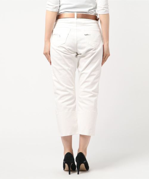 JETSET SOLO PLUS (ジェットセットソロプラス)の「【LONDON DENIM PREMIUM】セルビッチスパングルデニムパンツ(デニムパンツ・レディース・オフホワイト/インディゴブルー・24/25)」の4枚目の写真