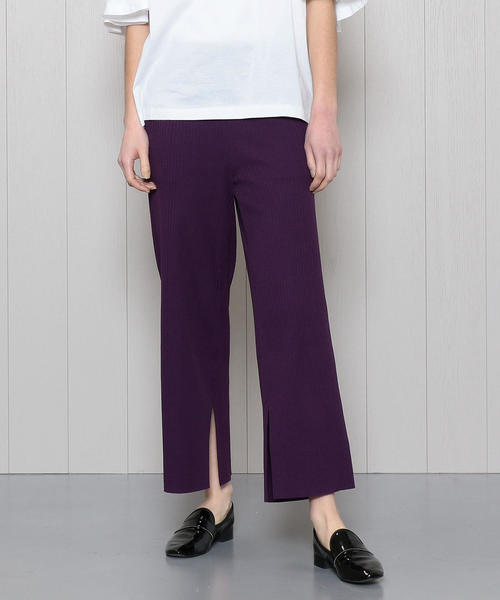 PHEENY（フィーニー）の「＜PHEENY＞WIDE RIB SLIT PANTS/パンツ
