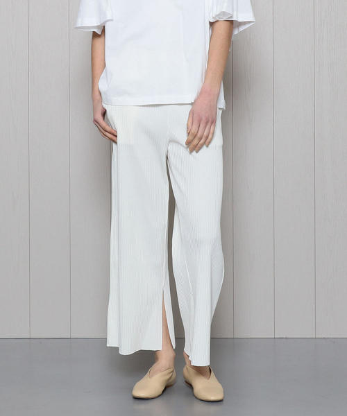 PHEENY（フィーニー）の「＜PHEENY＞WIDE RIB SLIT PANTS/パンツ