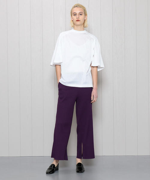 PHEENY（フィーニー）の「＜PHEENY＞WIDE RIB SLIT PANTS/パンツ