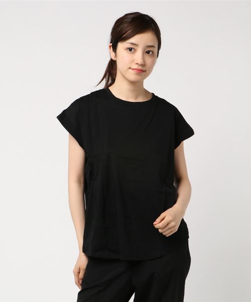 JETSET SOLO PLUS (ジェットセットソロプラス)の「アシメタックTシャツ(Tシャツ/カットソー・レディース・ブラウン/ブラック/オフホワイト・FREE)」の3枚目の写真