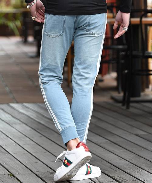 JOKER（ジョーカー）の「【JOKER】サイドライン入りスウェットデニムジョガーパンツ メンズ スウェットパンツ イージーパンツ ストレッチ 秋服（スウェットパンツ・メンズ・ブルー系その他/ブルー系その他2・S/M/L/XL）」の7枚目の写真