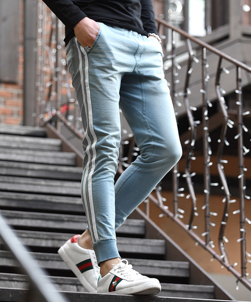 JOKER（ジョーカー）の「【JOKER】サイドライン入りスウェットデニムジョガーパンツ メンズ スウェットパンツ イージーパンツ ストレッチ 秋服（スウェットパンツ・メンズ・ブルー系その他/ブルー系その他2・S/M/L/XL）」の17枚目の写真