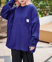 Mark Gonzales/マークゴンザレス コラボ MONO-MART別注 ビッグシルエット長袖ロゴ刺繍/ピスネーム カットソー