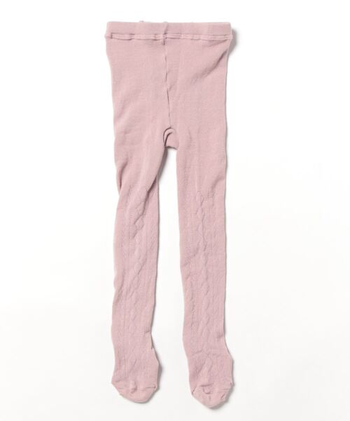 nino（ニノ）の「[85-125]ジャガードタイツ（タイツ/ストッキング・キッズ・ワインレッド/スミクロ/パープル/スモークピンク・XS/S/M/L）」の3枚目の写真