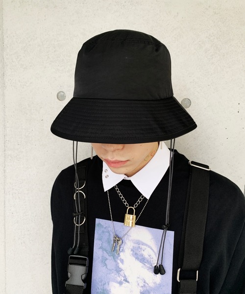 WEGO（ウィゴー）の「WEGO/DROW CORD BUCKET HAT（ハット・メンズ・ブラック・FREE）」の5枚目の写真