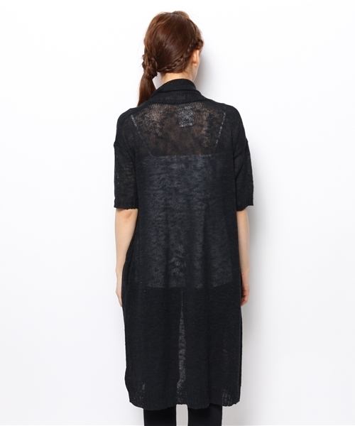 Kastane(カスタネ)の「【Kastane】ロングカーディガン(カーディガン/ボレロ・レディース・ネイビー/アイボリー・FREE)」の6枚目の写真