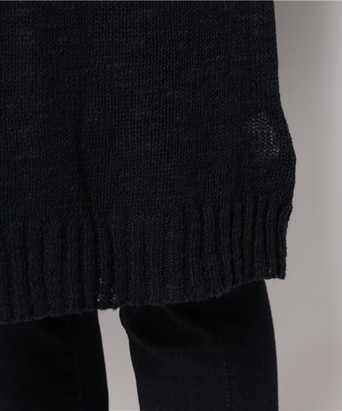 Kastane(カスタネ)の「【Kastane】ロングカーディガン(カーディガン/ボレロ・レディース・ネイビー/アイボリー・FREE)」の3枚目の写真