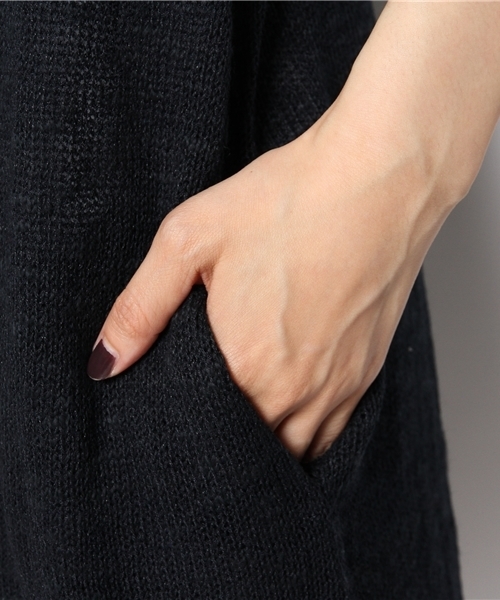 Kastane(カスタネ)の「【Kastane】ロングカーディガン(カーディガン/ボレロ・レディース・ネイビー/アイボリー・FREE)」の10枚目の写真