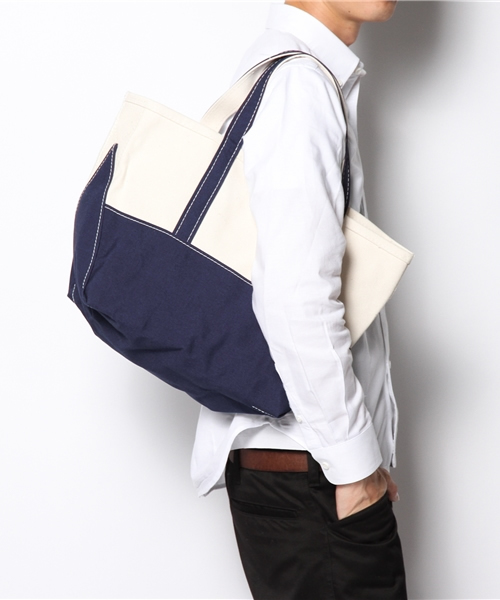 BEAMS PLUS（ビームスプラス）の「L.L.Bean×BEAMS PLUS / 別注 BOAT AND TOTE  M（トートバッグ・メンズ・レッド/グリーン/ネイビー・MEDIUM）」の4枚目の写真