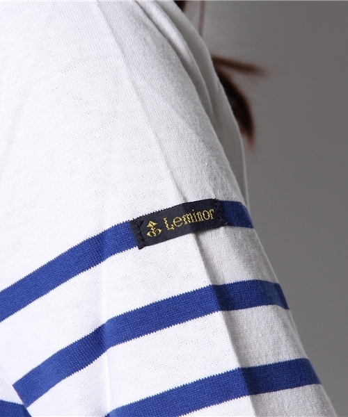 SHIPS for women(シップスフォーウィメン)の「Leminor:ボーダー ロングスリーブ(Tシャツ/カットソー・レディース・ライトブルー/ネイビー・ONE SIZE)」の12枚目の写真