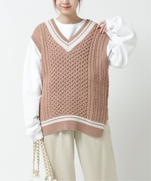 Ray Cassin レイカズン の ペールチルデンニットベスト ニット セーター Wear