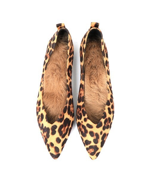 ACYM（アシーム）の「2way fur ballet shoes（バレエシューズ・レディース・ブラック/レオパード・M/L/S）」の11枚目の写真