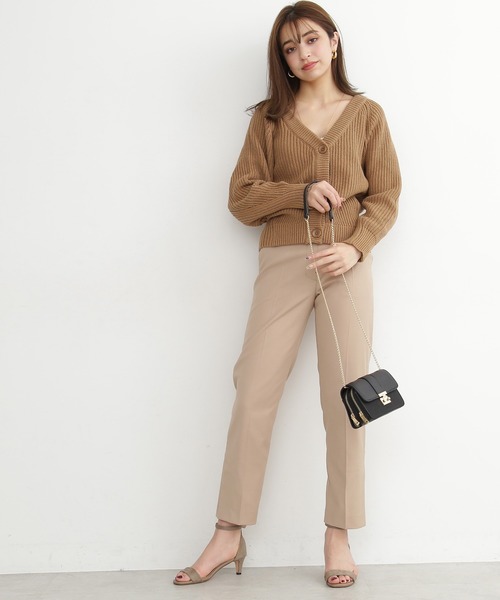 Beauty パンツ Natural Natural Beauty Basic エヌエヌナチュラルビューティーベーシック のファッション スリットテーパードパンツ パンツ N N