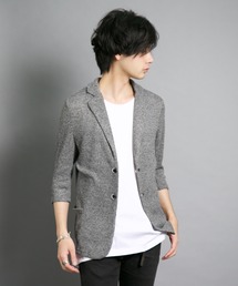 CERCA（チェルカ）の「Bling Leads/7分タック編みニットソージャケット（テーラードジャケット）」